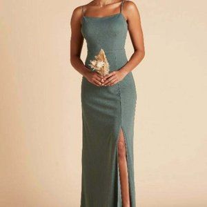 BIRDY GREY BENNY DRESS CREPE SEA GLASS SIZE SMALL